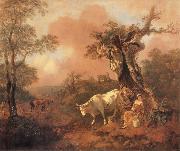 Landscape with a Woodcutter cowrting a Milkmaid